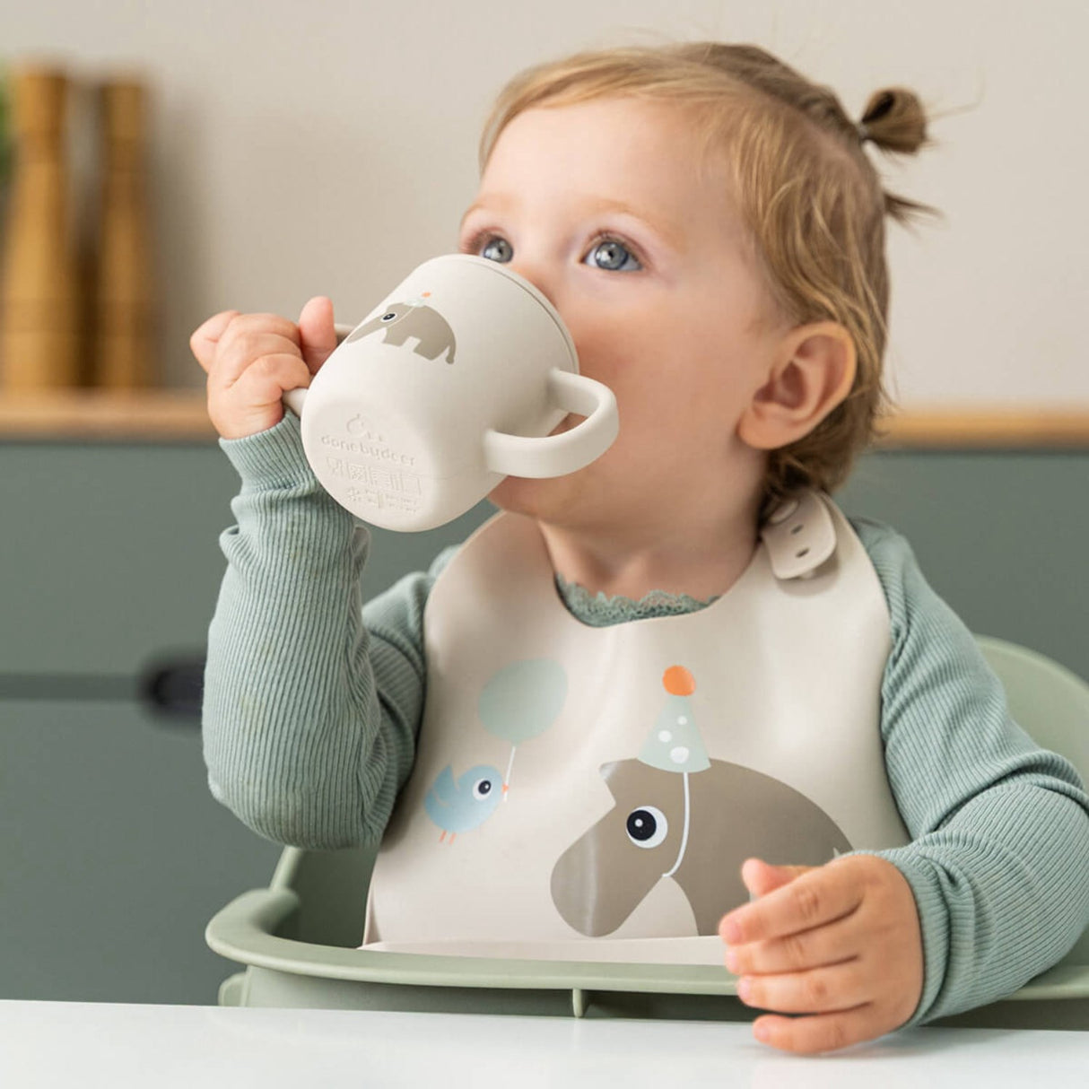 DonebyDeer Celebration Sand Silicone Bib