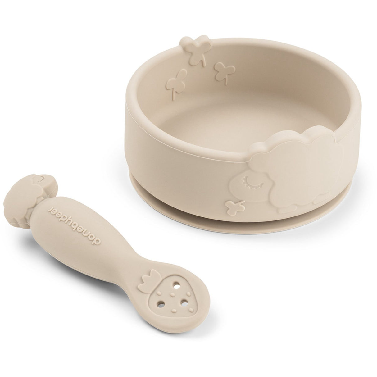 DonebyDeer Sheepy Sand Silicone Stick&Stay Bowl & Babyske
