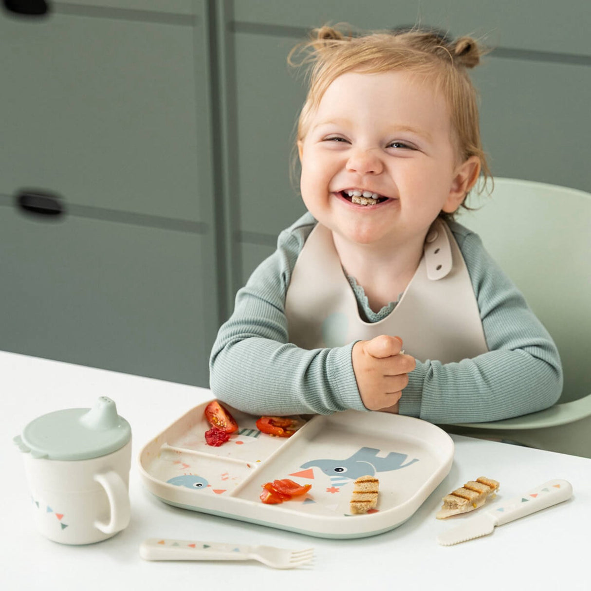 DonebyDeer Celebration Sand Foodie Inddelt Plate