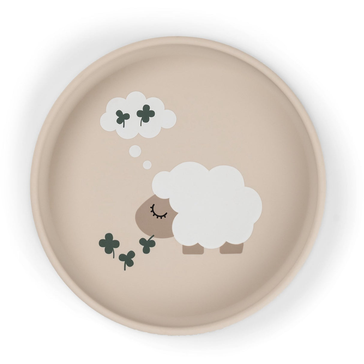 DonebyDeer Tiny Farm Sand Silicone Stick&Stay Plate
