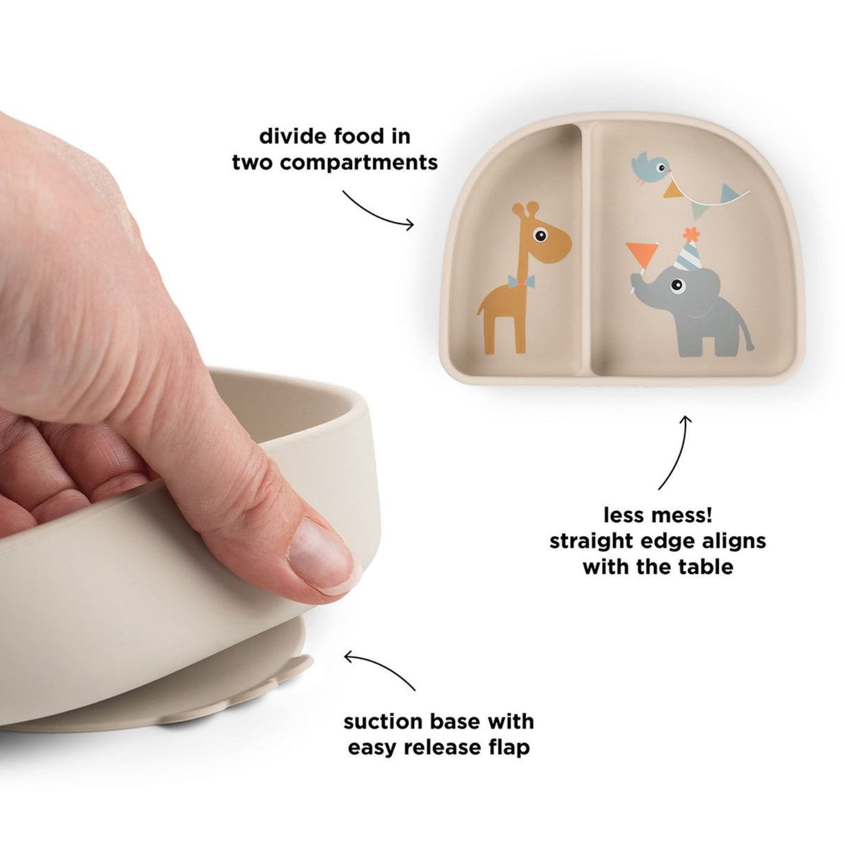 DonebyDeer Celebration Sand Stick&Stay Inddelt Bowl