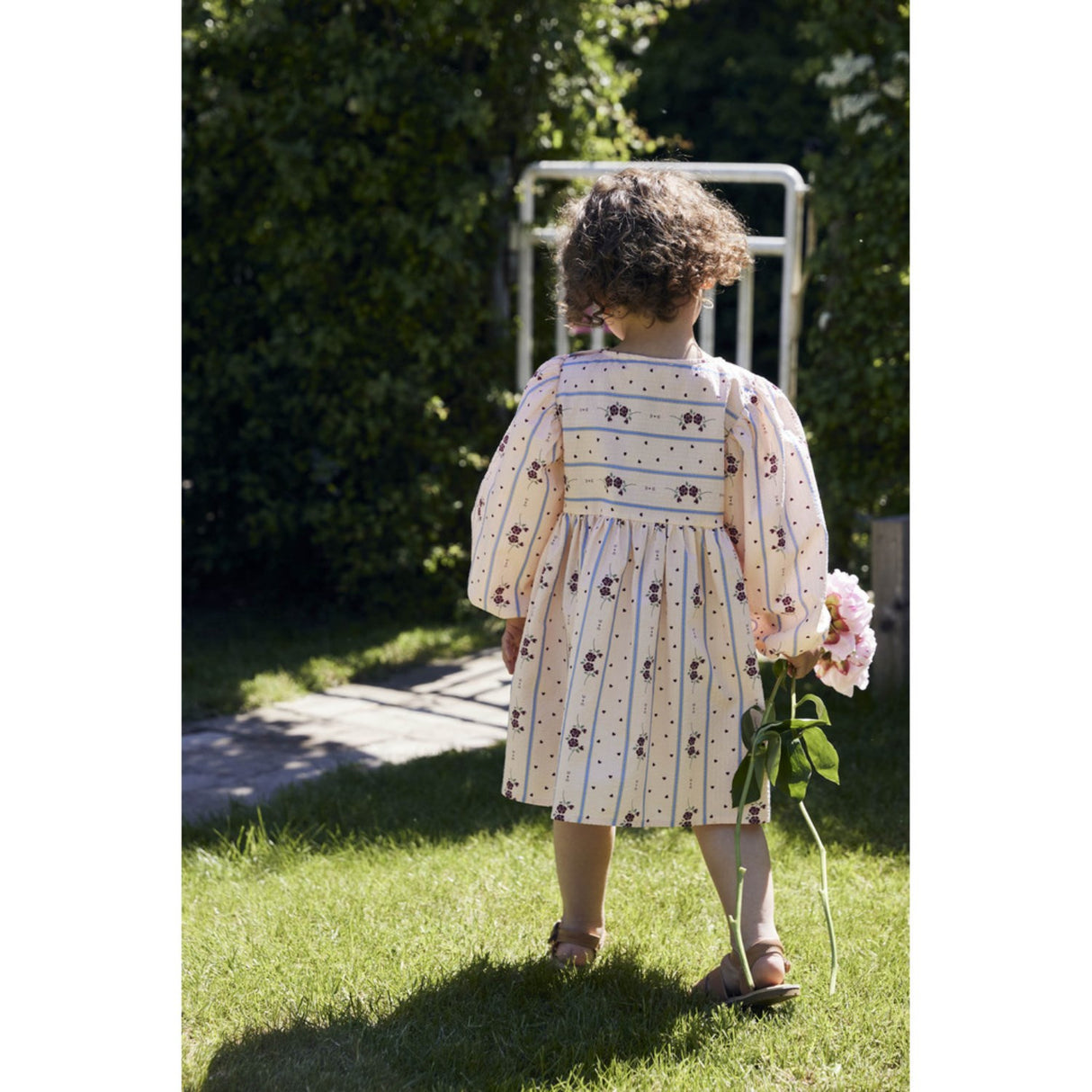 Fliink Chalk Pink Aop Colombe Ls Dress