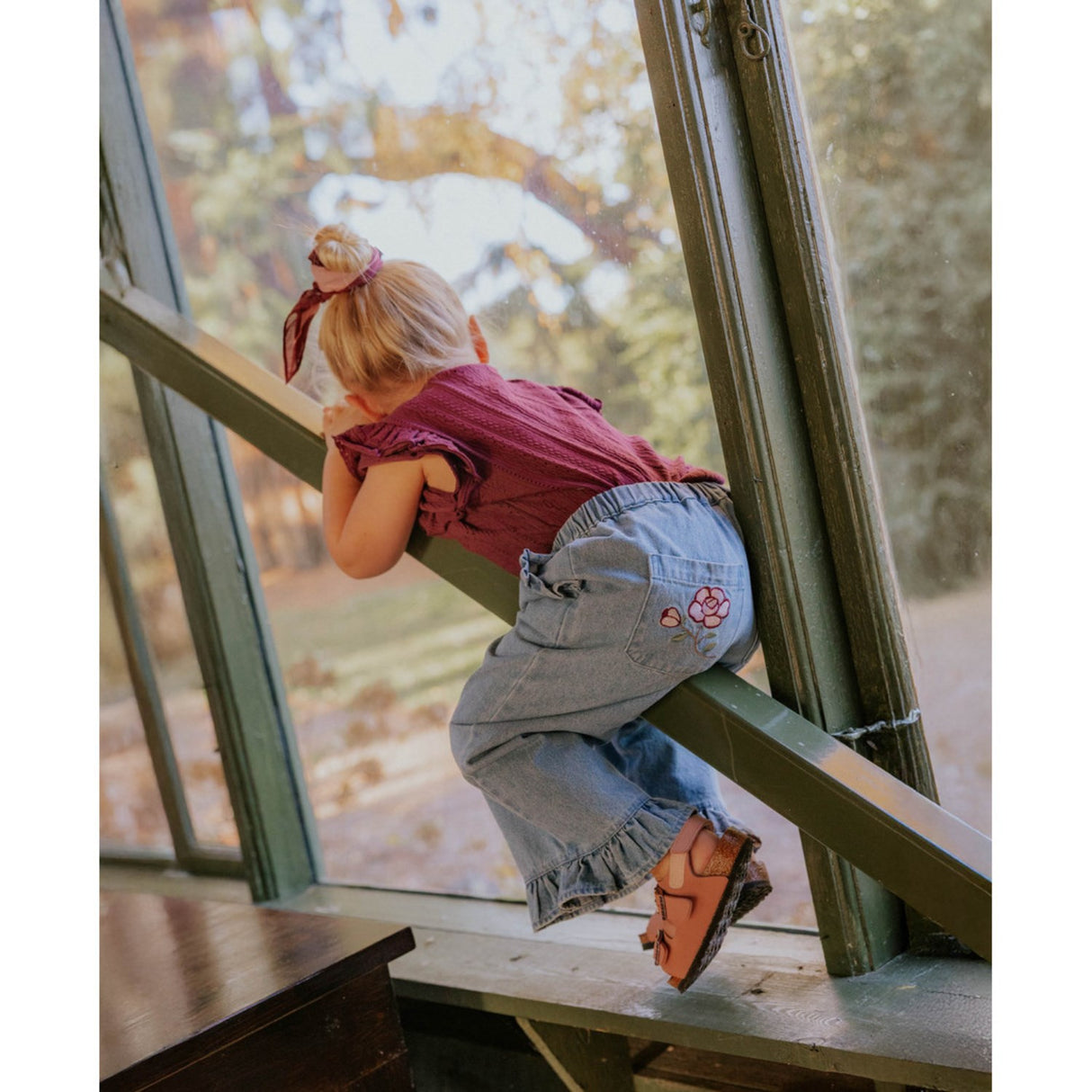 Fliink Medium Denim Blue Don Rose Pants