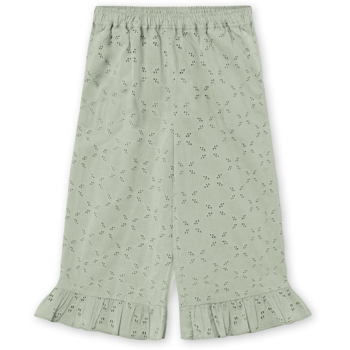 Fliink Aqua Gray Harper Ruffle Pants