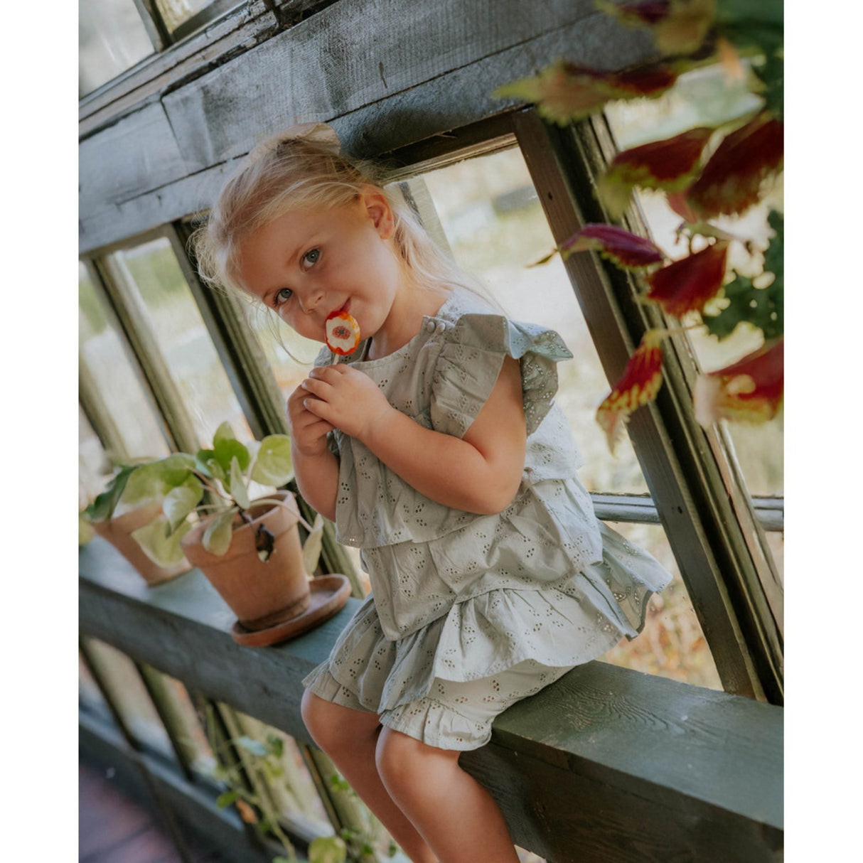 Fliink Aqua Gray Harper Top