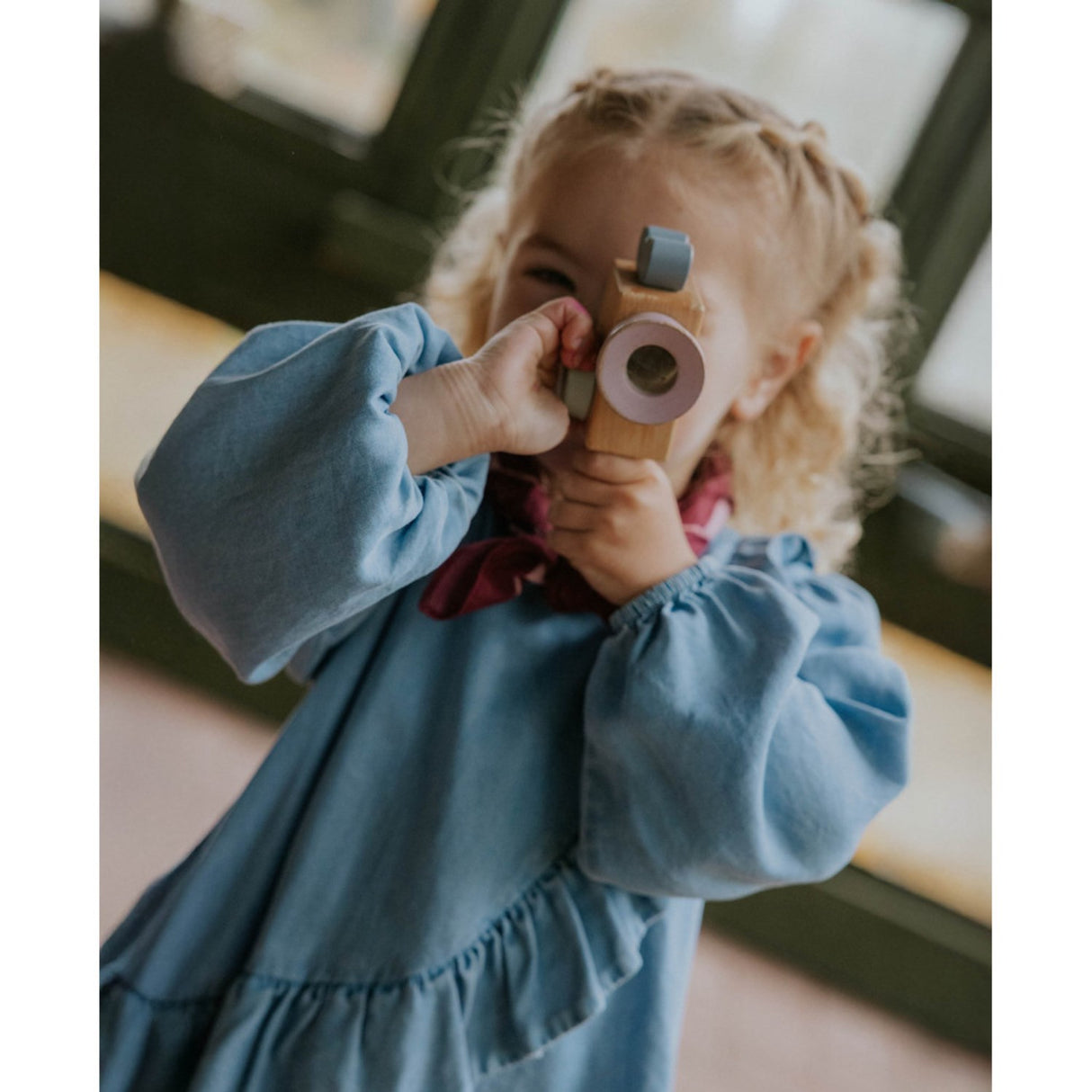 Fliink Medium Denim Blue Helene Ls Blouse