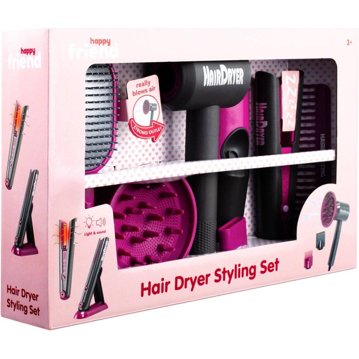 Happy Friend Hair Dryer Styling Set
