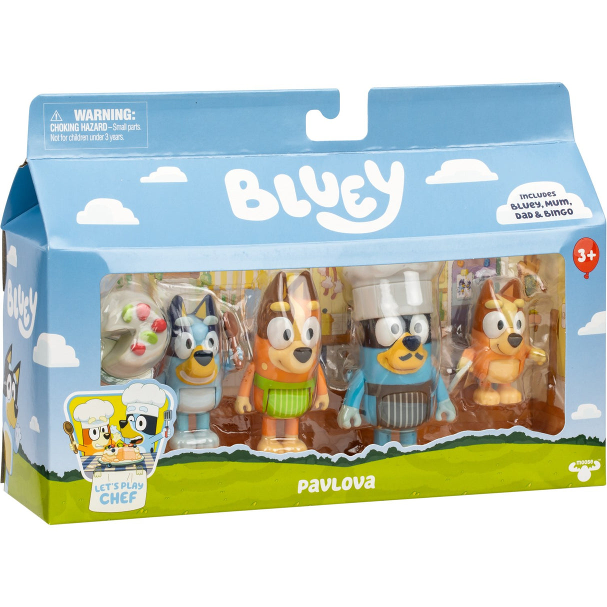 Bluey Figure 4-Pack Dessert Time Pavlova