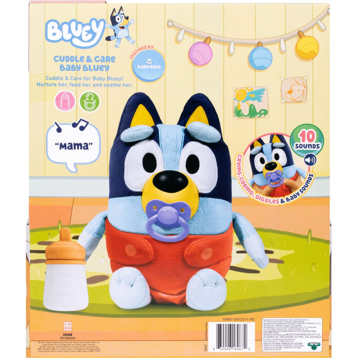 Bluey Cuddle & Care Baby Plush