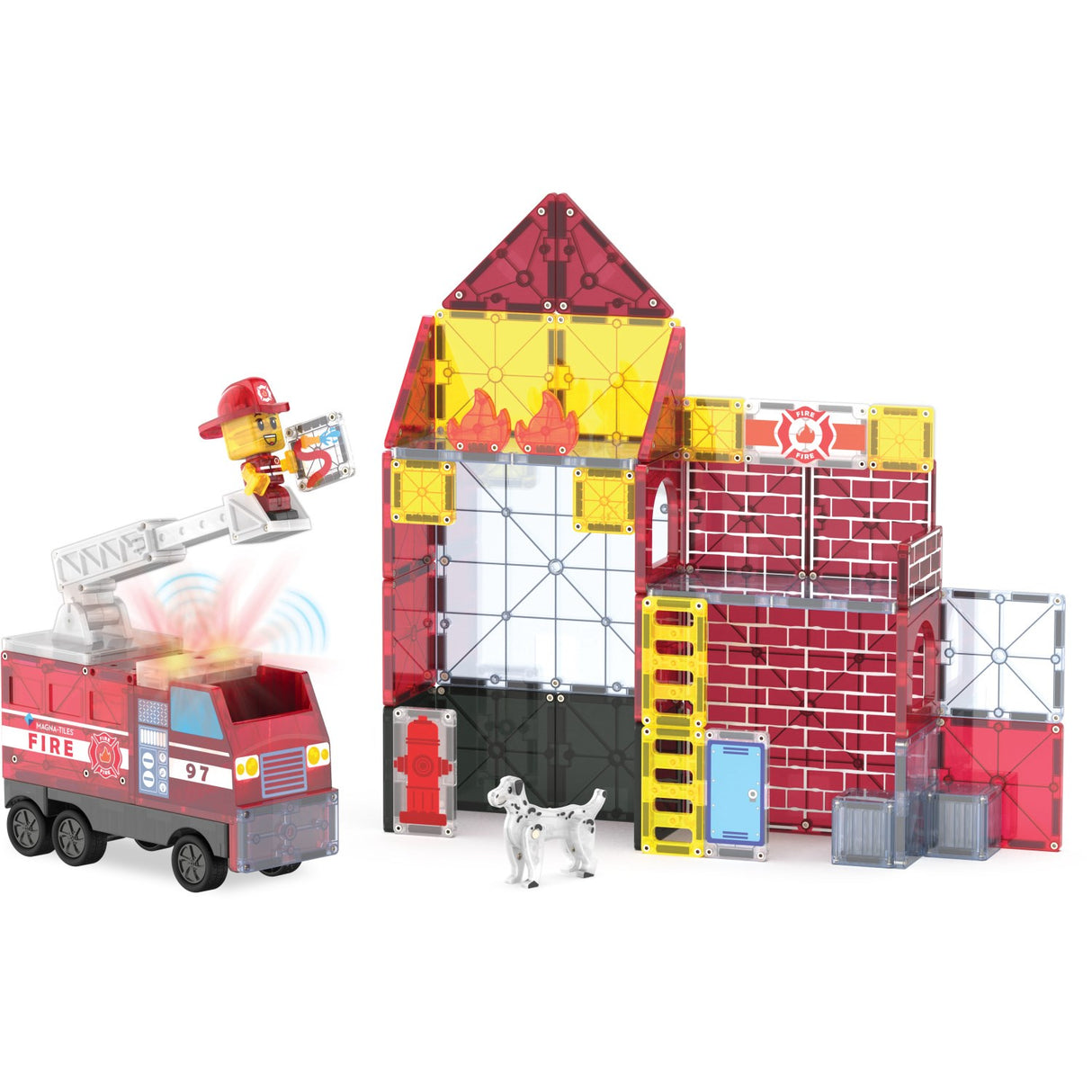 Magna-Tiles® Fire Station 50 Pcs