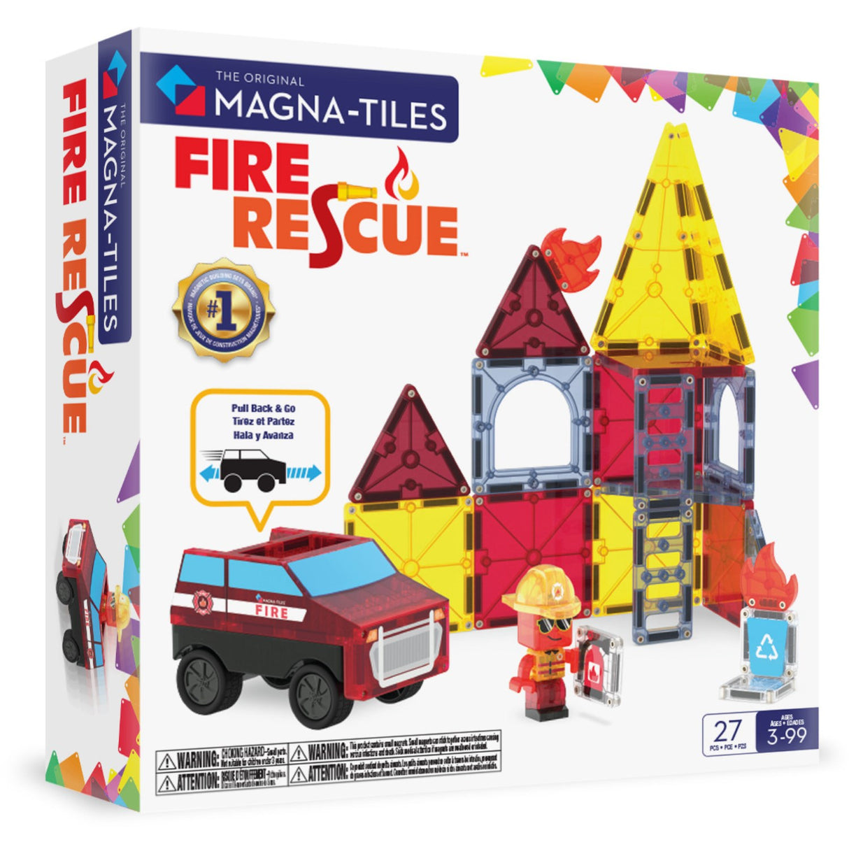 Magna-Tiles® Fire Rescue 27 Pcs