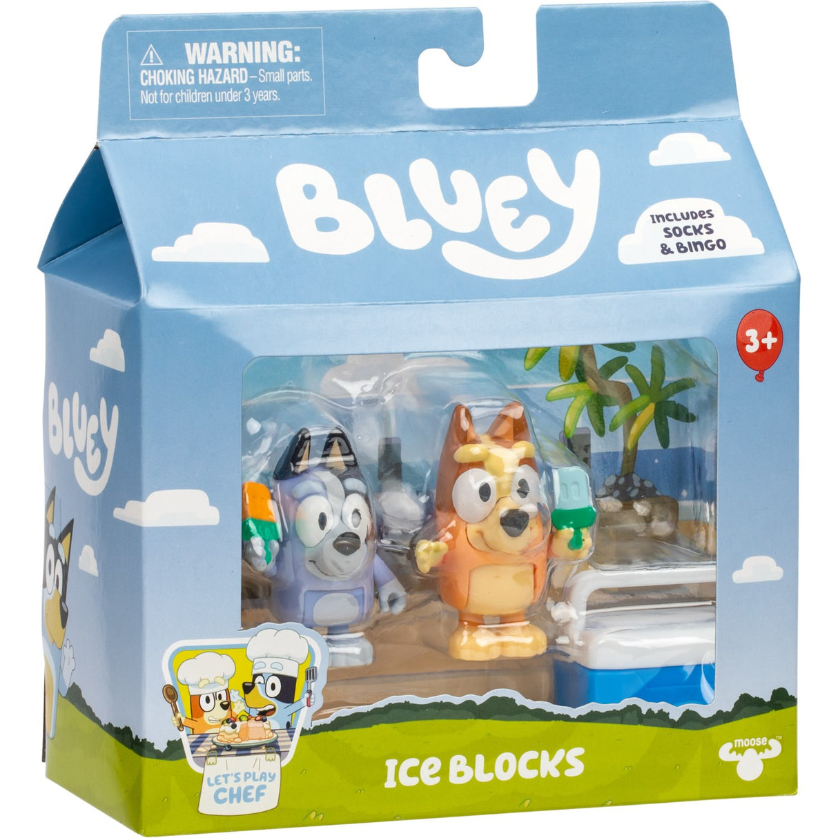 Bluey 2-pak Chef & Socks Iceblocks