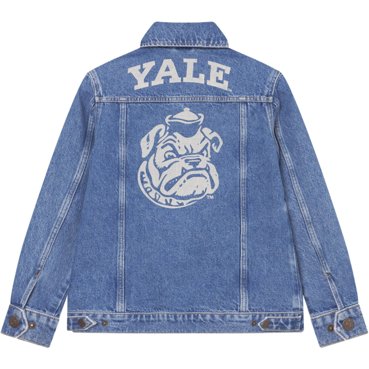 Les Deux Kids Medium Indigo Wash Rally Yale Bulldog Denim Jacket KIDS