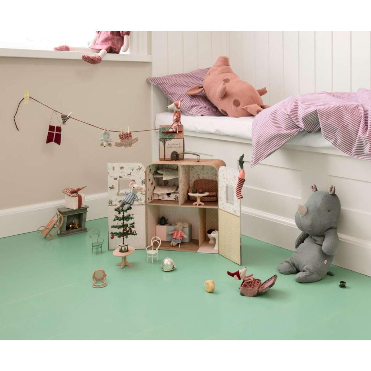 Maileg SuitCasa, Littlesøster And Lillebror Mus