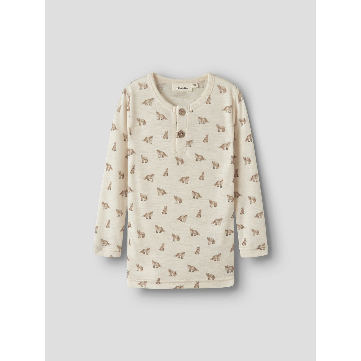 Lil'Atelier Turtledove Fox Nmmnalu Wo/Mo Ls Slim Top Lil