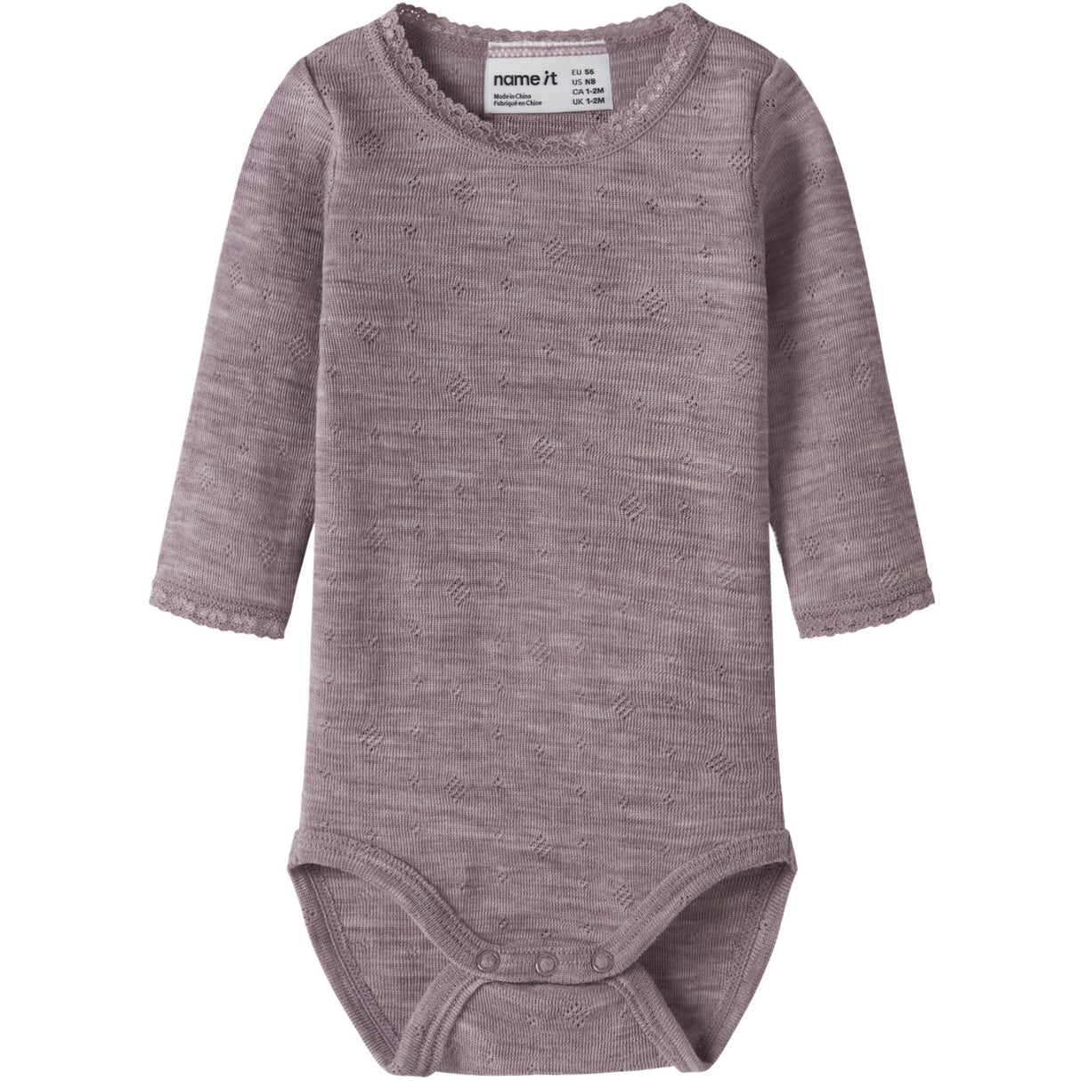 Name It Toadstool Nbfwang Wool Needle Ls Body Solid Noos