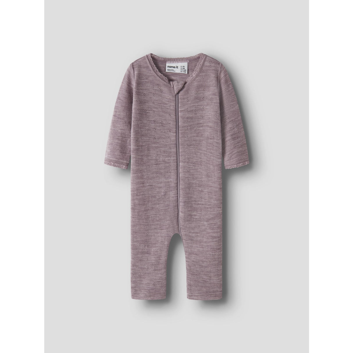 Name It Toadstool Nbfwang Wool Needle Nightsuit Solid