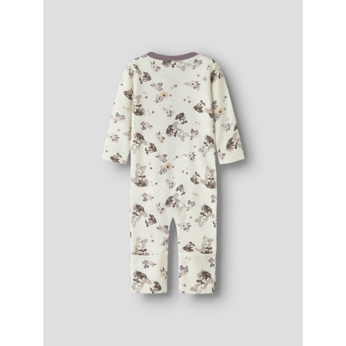 Name It Snow White Bambi + Flowers Nbfwillit Wool Ls Suit