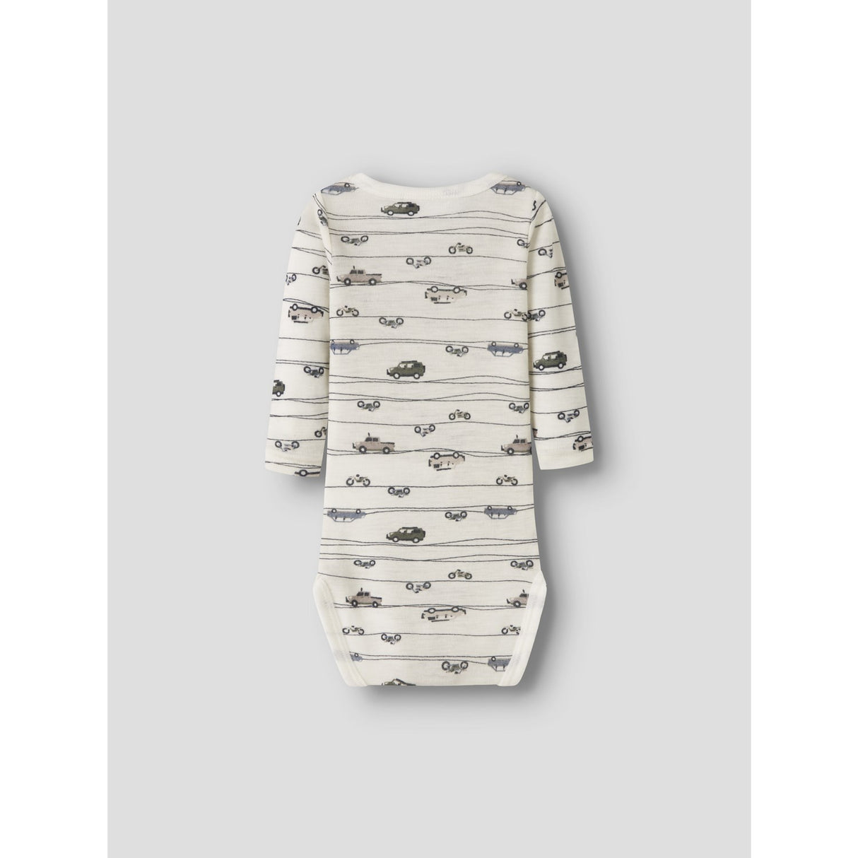 Name It Snow White Highway Nbmwang Wool Rib Ls Body Aop Noos