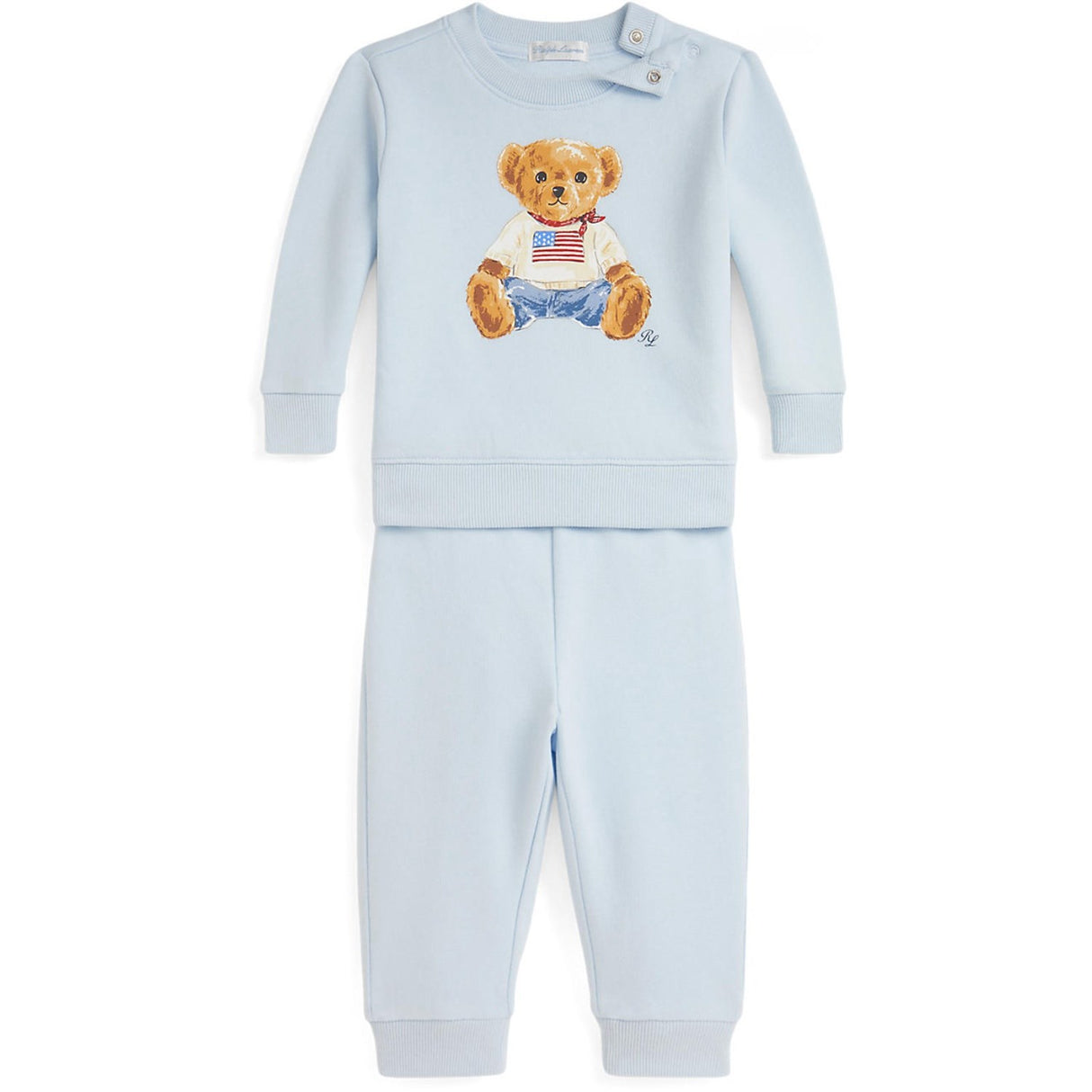 Ralph Lauren Baby Beryl Blue Pant Set