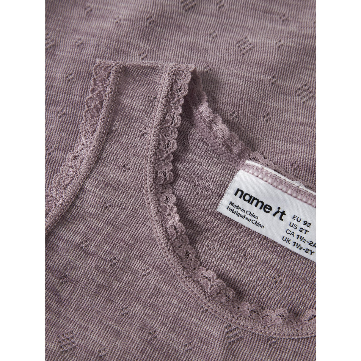 Name It Toadstool Nmfwang Wool Needle Tank Top