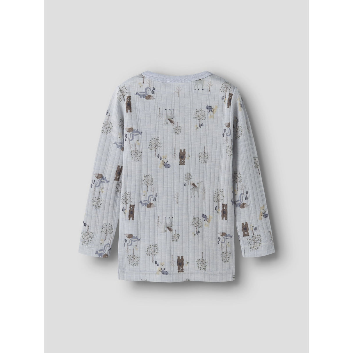 Name It Arctic Ice Forest Animals Nmmwang Wool Needle Ls Top Noos
