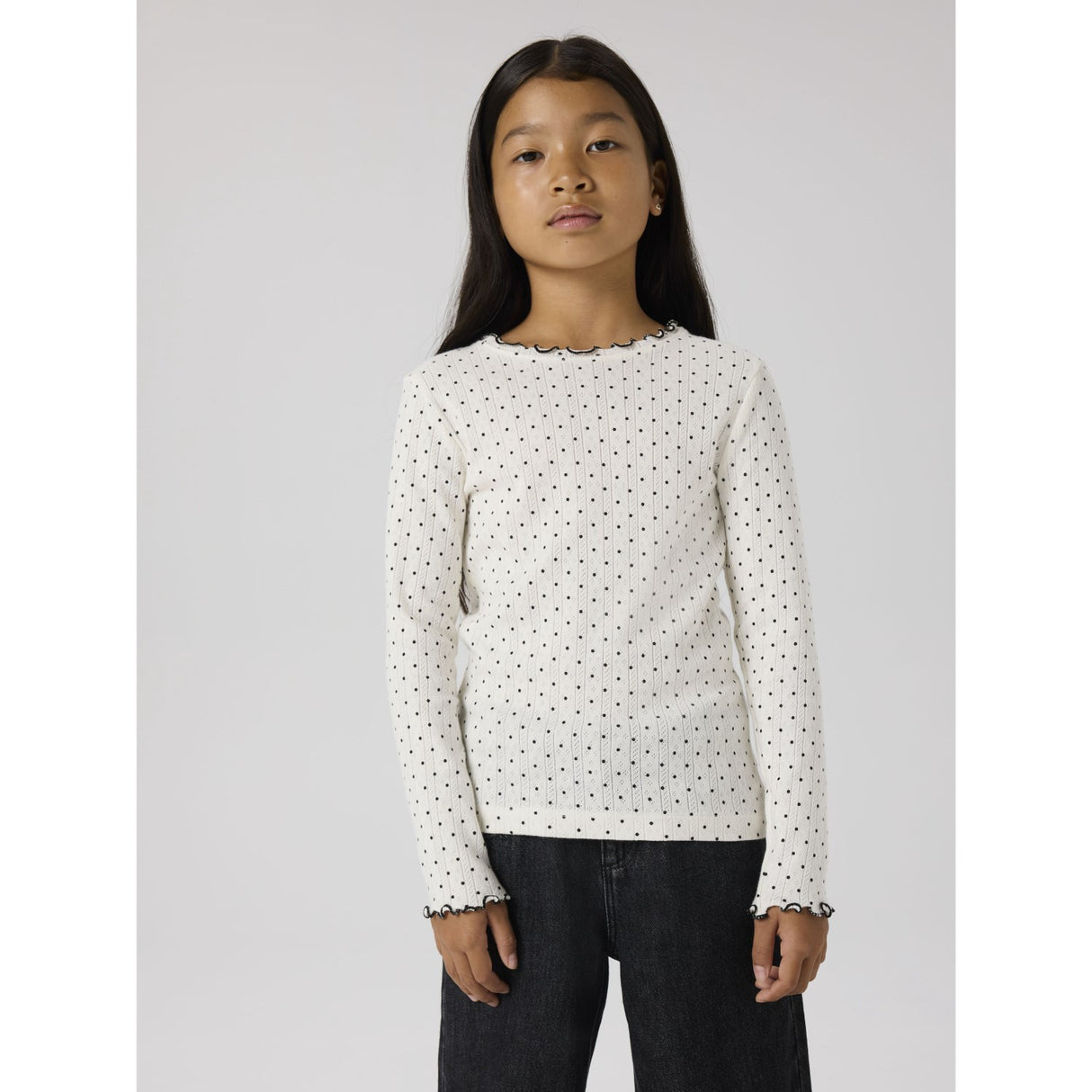 Name It Cloud Dancer Nkftania Ls Slim Top