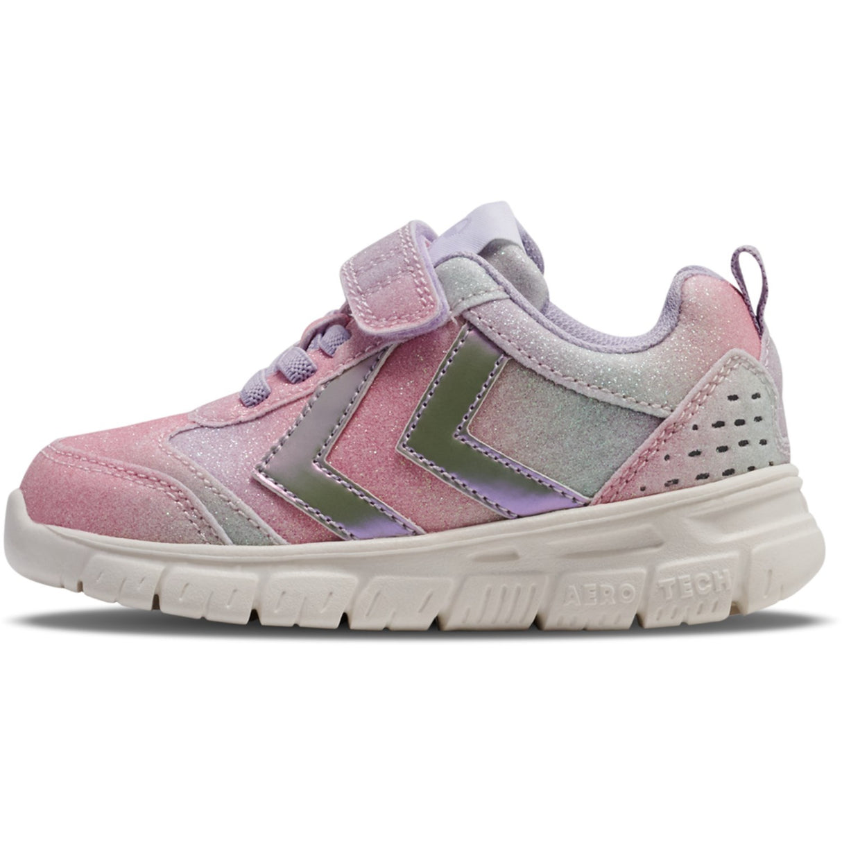 Hummel Multi Color Pink Crosslite Glitter Infant Sneakers