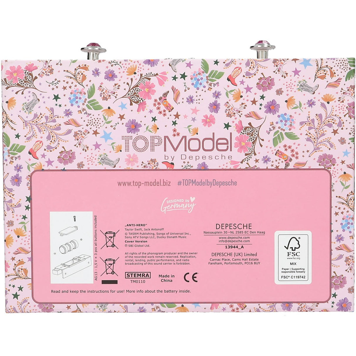 TOPModel Cowgirl Jewellery Box With Code And Sound