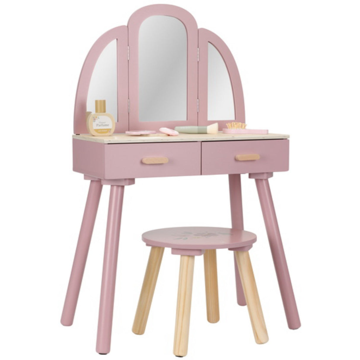Little Dutch Pink Wooden Dressing Table