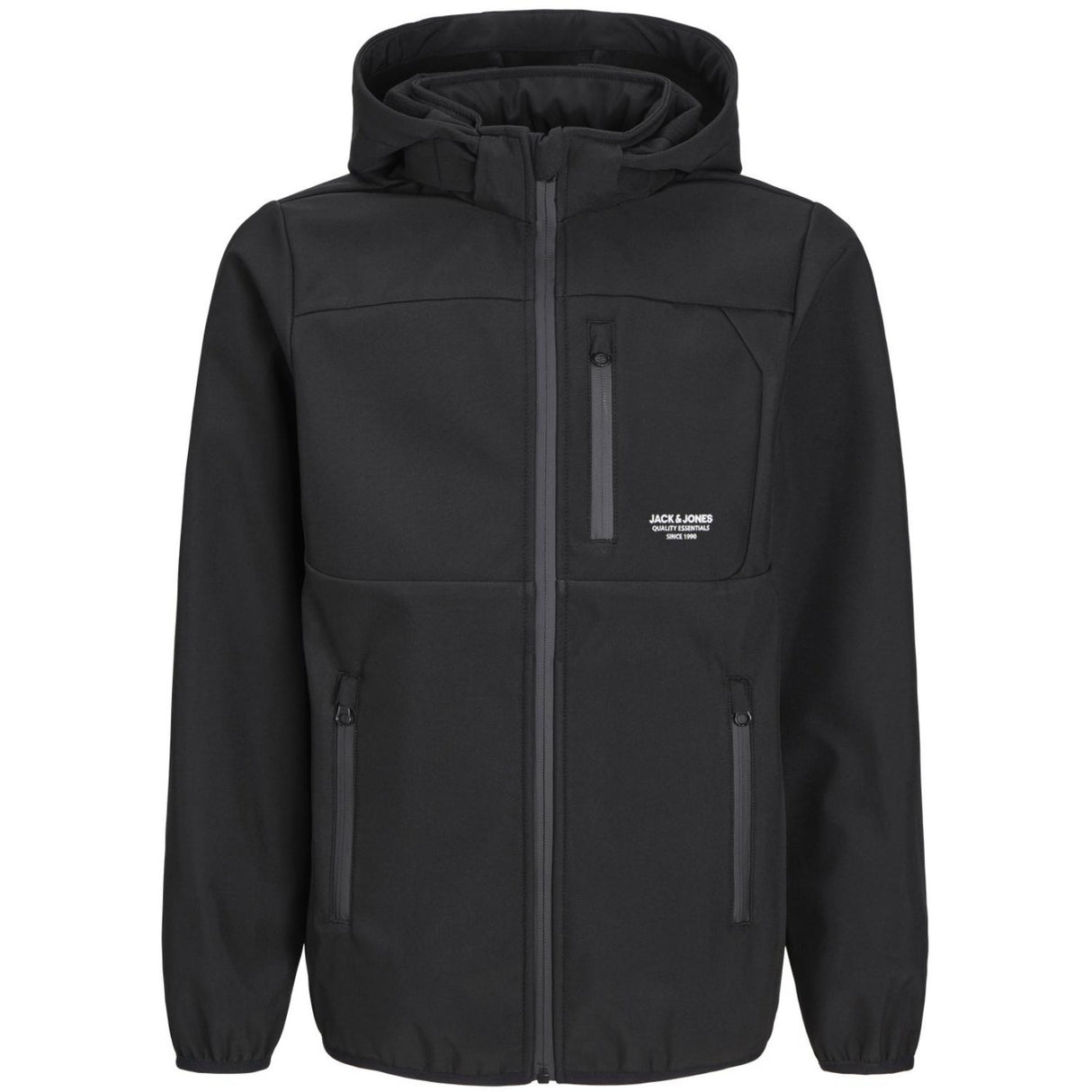 Jack & Jones Junior Black Jjetheo Softshell Jacket Noos Jnr