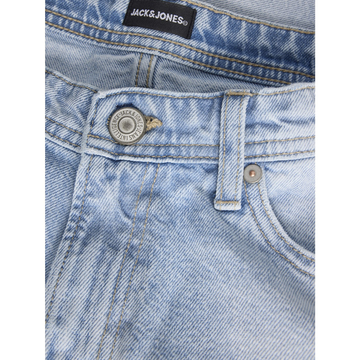 Jack & Jones Junior Blue Denim Jjidave Jjoriginal Sq 151 Sn Jnr