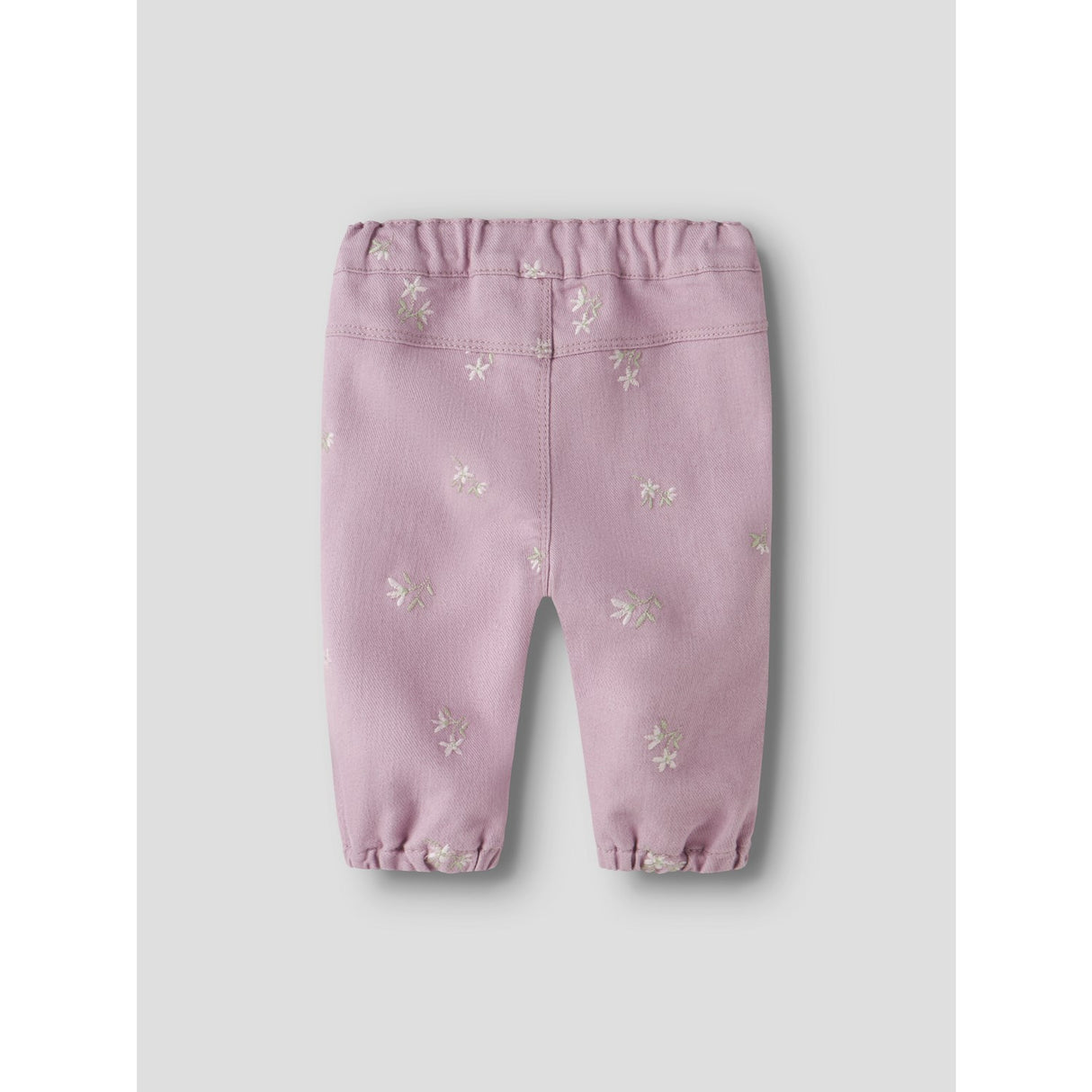 Name It Dawn Pink Flower Emb Nbfrose Loose R Twi Pants 1717-Yf B