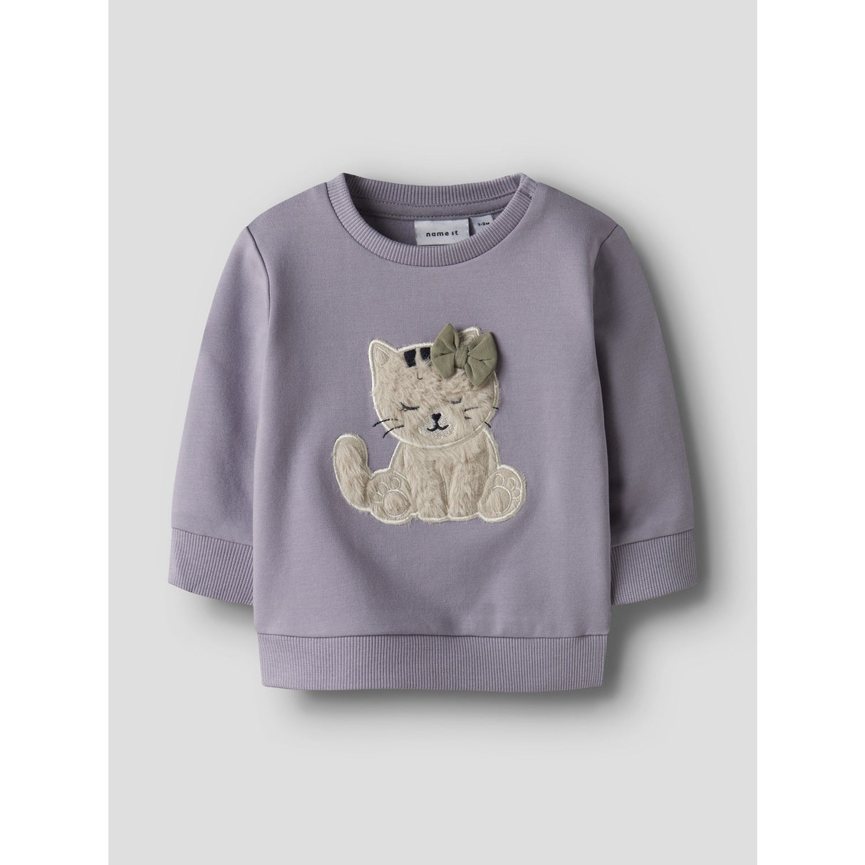 Name It Lavender Gray Nbftacathy Ls Sweat Bru