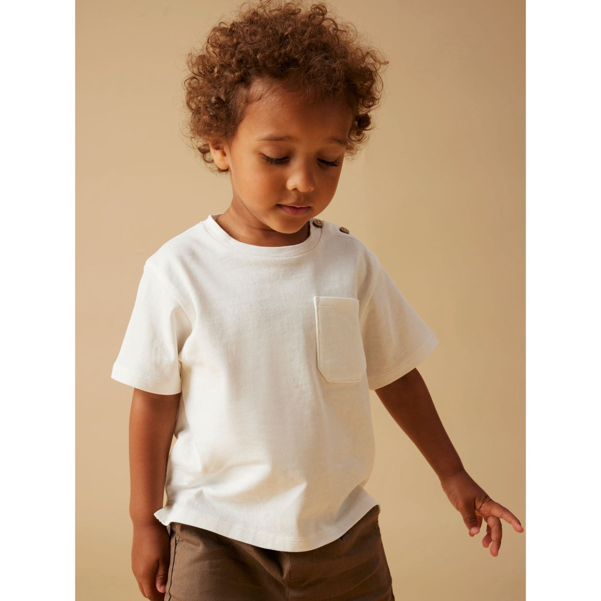 Lil'Atelier Coconut Milk Nmmdolan Ss Loose Top Lil Noos
