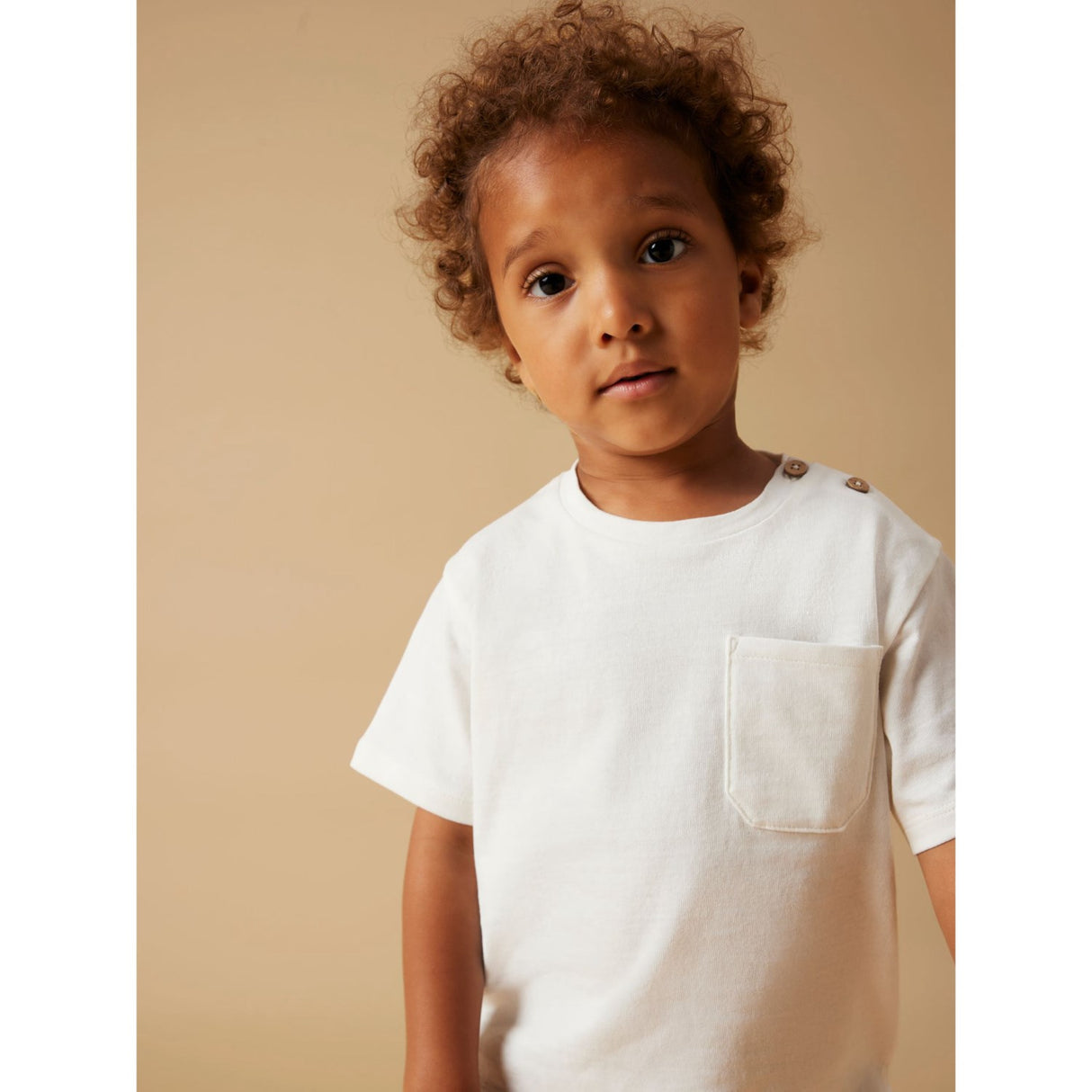 Lil'Atelier Coconut Milk Nmmdolan Ss Loose Top Lil Noos