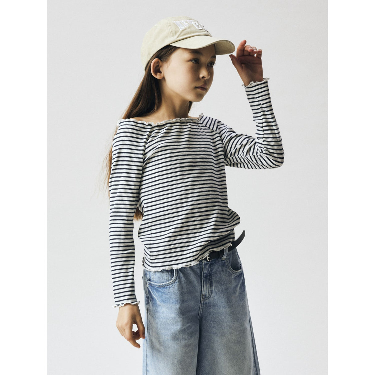 Name It Navy Blazer Bright White Nkfforta Ls Slim Top