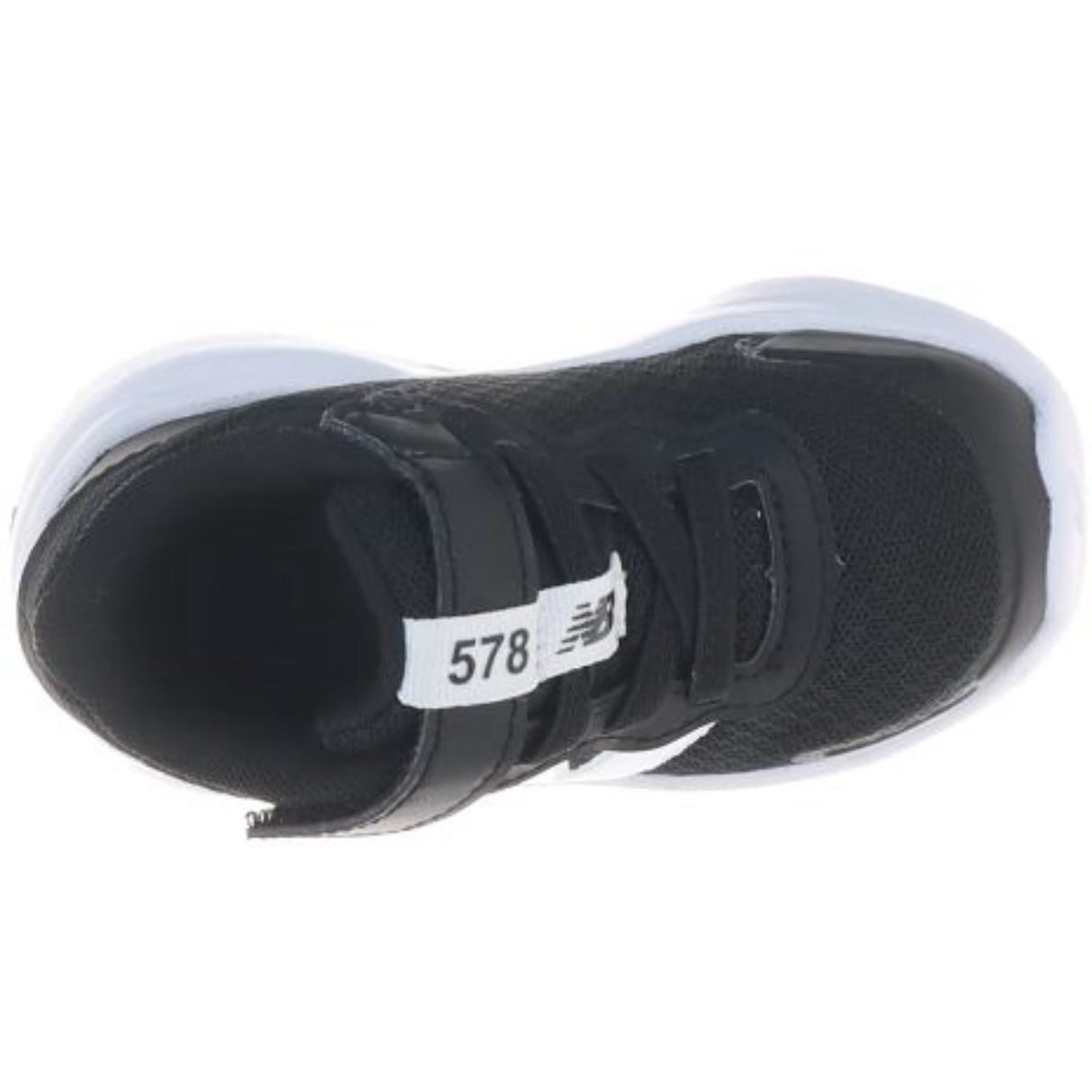 New Balance Black New Balance FreshFoam 578 Kids Bungee Lace With Top Strap