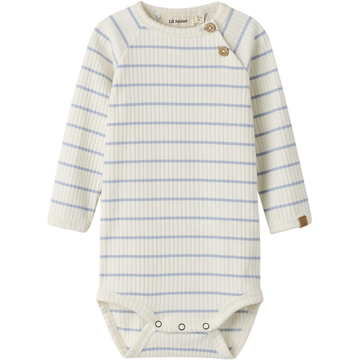Lil'Atelier Coconut Milk Zen Blue Nbmkail Ls Slim Body Lil Noos