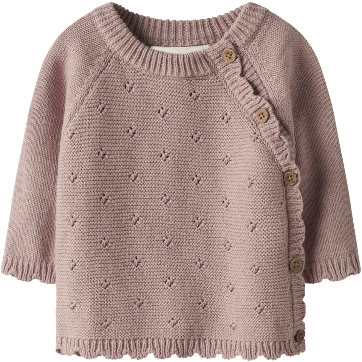 Lil'Atelier Misty Rose Nbflaguna Ls Wrap Knit Lil Noos
