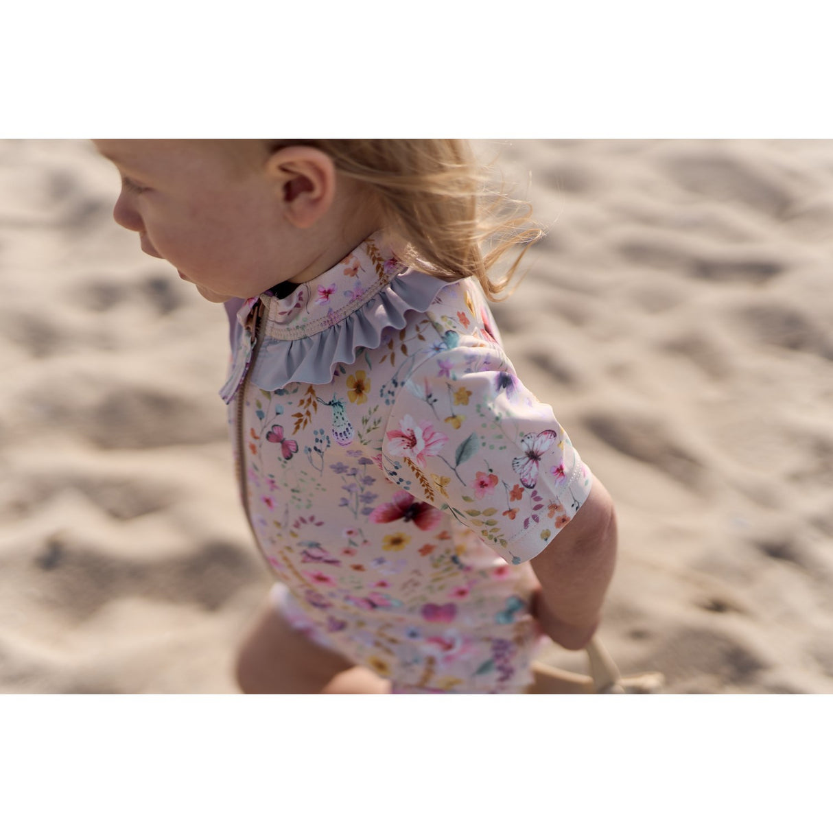 Mikk-Line Butterfly AOP Swim Suit Uv Frill AOP