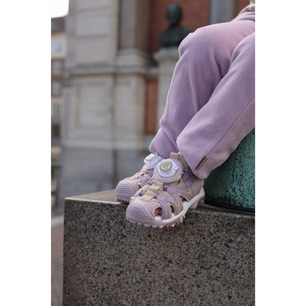 Mikk-Line Mauve Shadows Sandal With Mesh