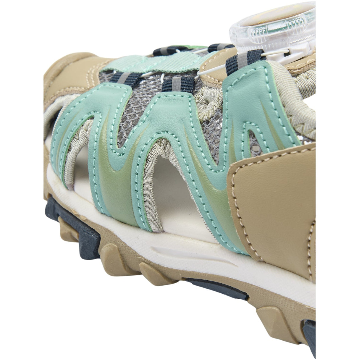 Mikk-Line Stone Blue Sandal With Mesh