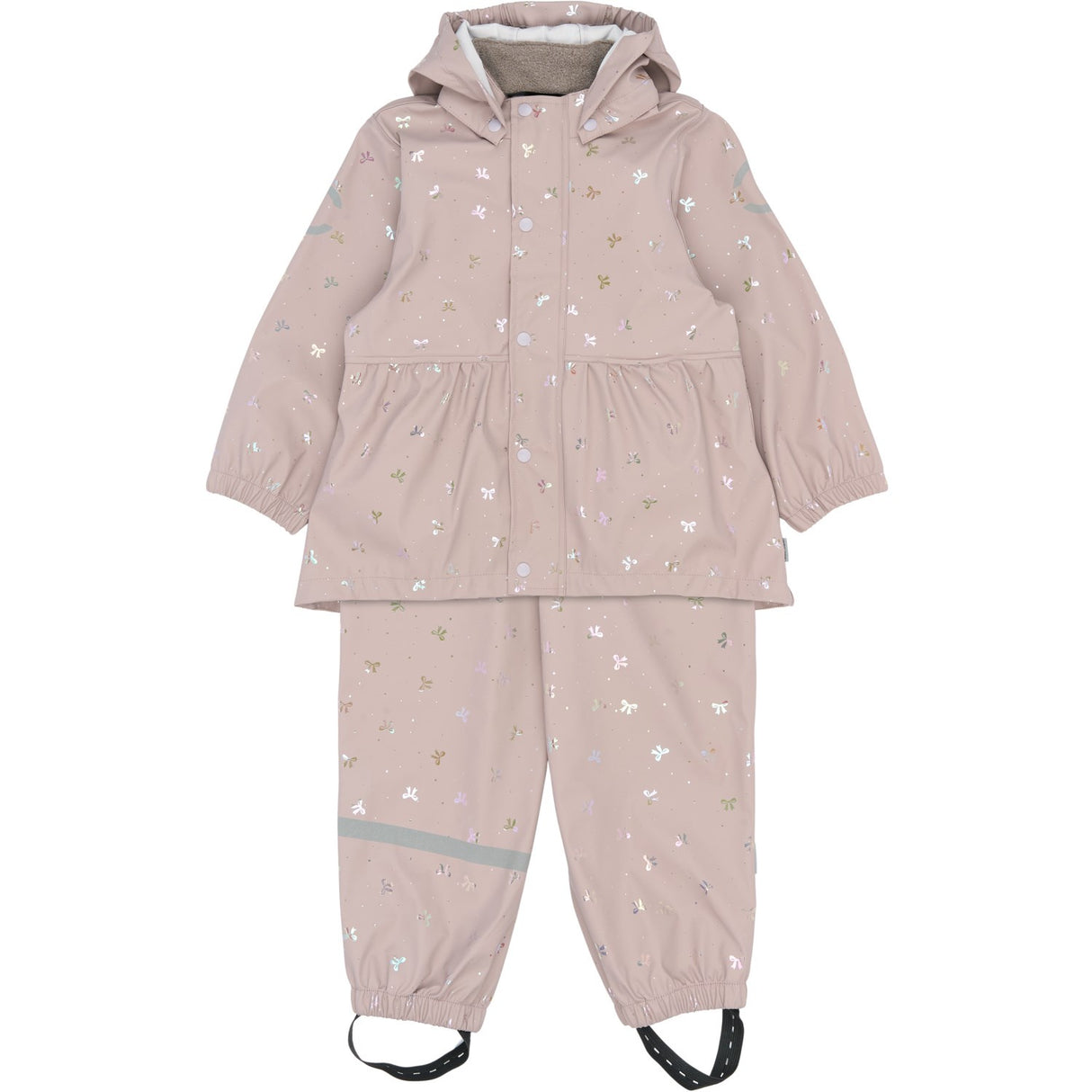 Mikk-Line Bow Foil AOP Pu Glitter Rain Set