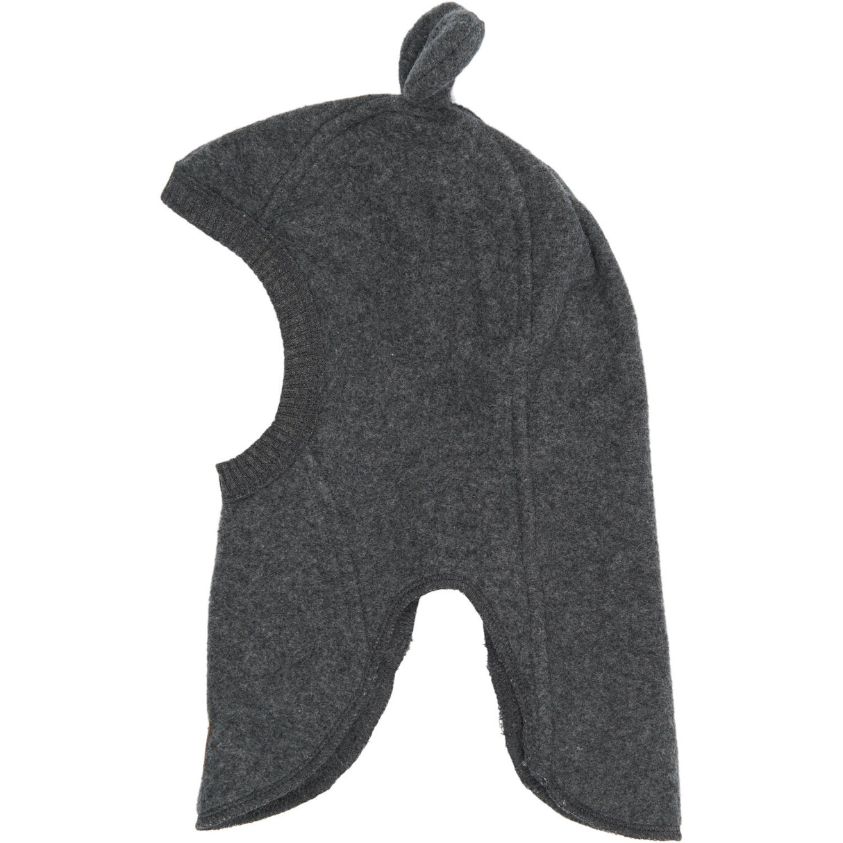 Mikk-Line Anthracite Melange Cotton Fleece Fullface With Ears