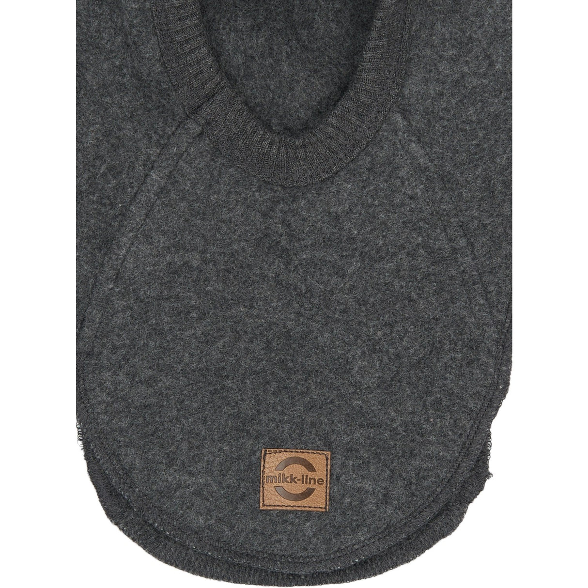 Mikk-Line Anthracite Melange Cotton Fleece Fullface With Ears