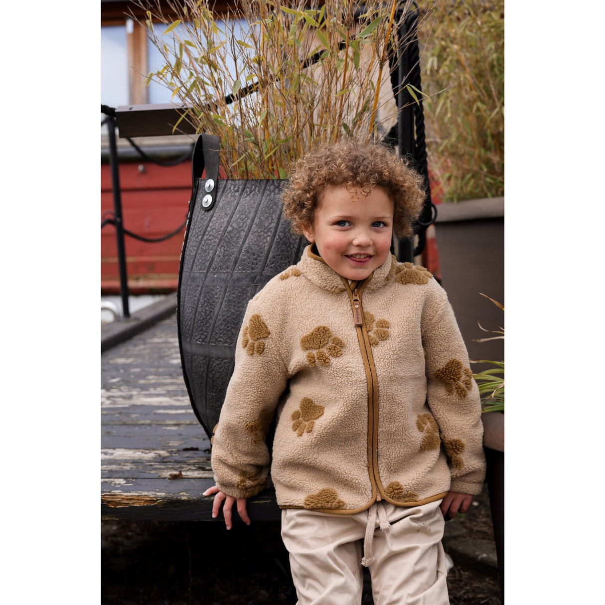 Mikk-Line Paw AOP Teddy Jacket 3D