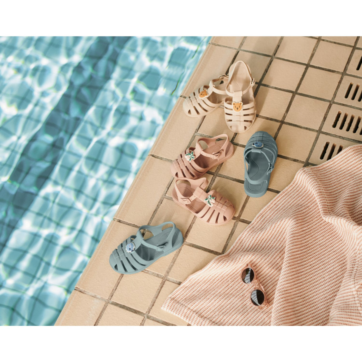 LIEWOOD Puffer / Peppermint Bre Sandals With Charms