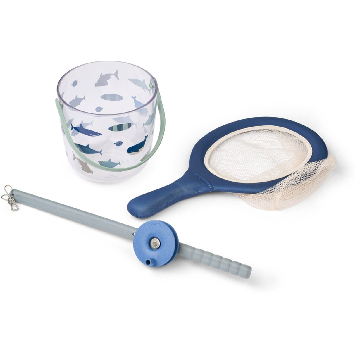 LIEWOOD Shark / Dove Blue Cora Crab Fishing Set W Net