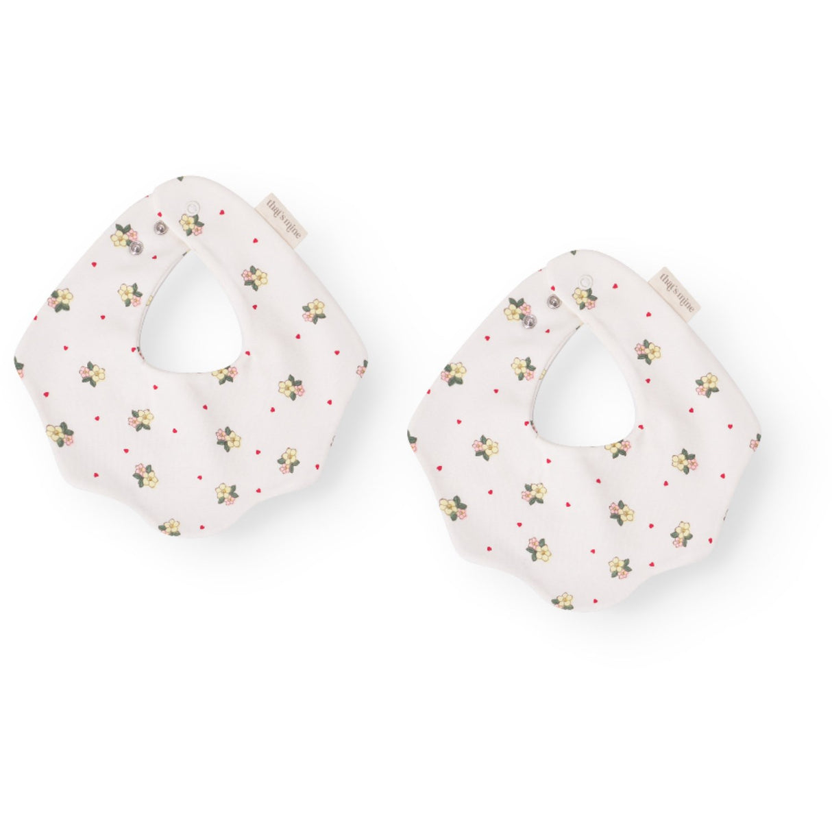 That's Mine Sweetheart Petals Ezra Bibs 2-Pack